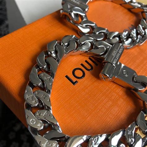 lv cuban chain|louis vuitton cuban link chain.